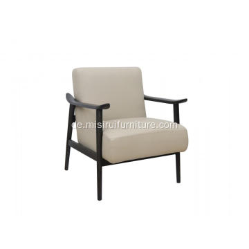 Weißes Ledersofa Lounge Stuhl Single Sofa